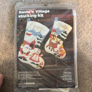Santa's Village Stocking Kit - Festive Multicolor